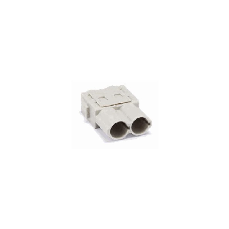 Insert HM modulaire, Raccordement à Sertir, femelle, 2 pin, 70A, Polycarbonate 